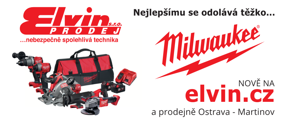 Milwaukee  nově v ELVINU!
